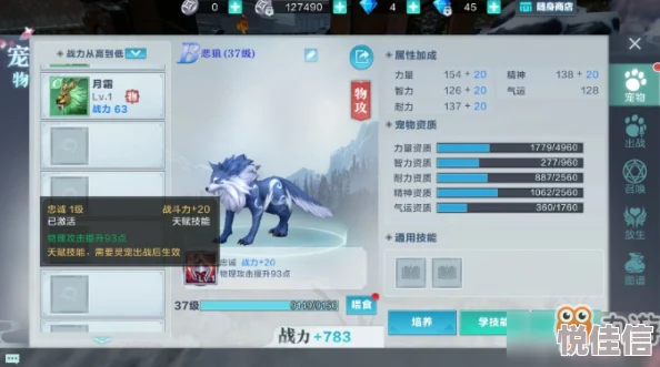 雪鹰领主手游攻略：御箭职业前期宠物选择指南，强烈推荐饿狼作为伙伴