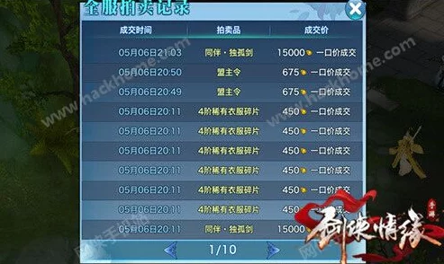 剑侠情缘手游：深度解析武器打造技巧与拍卖行性价比策略分析