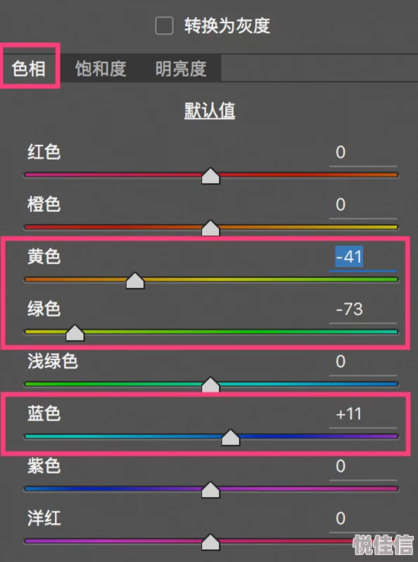 如何通过调色将橙色变成绿色？